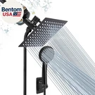 Filtered Rain Shower Head, High Pressure 8 Square, 5 Settings Handheld. Fixed Price $83.57.