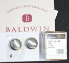 Baldwin Estate 5030-150-MR Privacy Round Door Knob Pair Satin Nickel New. Fixed Price $69.99.