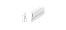 Crl PL15967 White Rigid Vinyl Lip Frame 72" Stock Length. Fixed Price $13.20.