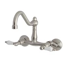 Kingston Brass KS3228PL Vintage 6" Adjustable Center Wall Mount Kitchen Faucet. Fixed Price $151.17.