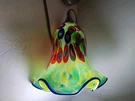 Millefiori Art Glass Ceiling Pendant Light Hampton Bay Pre-owned Lg Multi-color. Fixed Price $99.00.