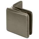 Crl BGC037BN Brushed Nickel Fixed Panel Beveled Clamp With Small Leg. Fixed Price $20.63.
