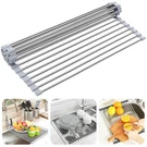 Over The Sink Dish Drying Rack, Searik Roll Up Drainer Foldabl.... Fixed Price $17.21.
