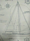 Ralph Lauren Wallpaper Nautical Chesapeake Novelty Navy Line Boat Khaki / Blue. Fixed Price $60.00.