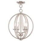 Livex Arabella Light Convertible Mini Chandelier/ceiling, Chrome 40914-05. Fixed Price $229.96.