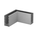 Easy Glass Smart Corner Top Mount Aluminum Brushed Anodized. Fixed Price $175.61.