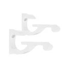 Brixwell Aluminum Shelf Bracket For 5/8" To 3/4" Glass - White, 80 Lbs, 2 Pack. Fixed Price $20.33.
