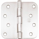 Standard Hinge, 4 Inches, 5/8" Radius Corner, Bulk Pack (100 Each), Satin Nickel. Fixed Price $235.30.