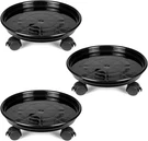 3 Pcs Plant Pallet Caddy Stand Round Flower Pot Mover, Do. Fixed Price $29.99.