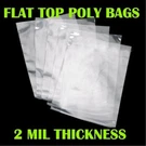 2-MIL Clear Poly Bags Flat Open Plastic Packaging Packing Multiple Sizes. Fixed Price $260.22.
