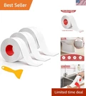 3 Roll White Caulking Sealant Tape - Waterproof & Easy Use Sealing Tool. Fixed Price $22.98.