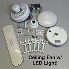 Progress 3-SPEED Airpro Ceiling Fan W/ White & Oak Look Blades Led Dome Light. Fixed Price $155.68.