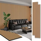 Smartstandard Pack 106" X 20.5" Wood Slat Wall Panels, Soundproof Light Brown. Fixed Price $188.66.