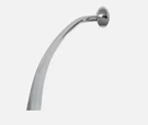 Zenna Home Neverrust Adj. 44-72" Aluminum Curved Shower Rod Chrome 72X1ALSSL. Fixed Price $29.99.