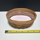 Longaberger Small 5.5" Catch Basket American Cancer Society Post Its W/liner. Fixed Price $19.99.