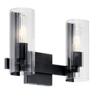 Kichler 55167 Jemsa 2 Light 14"W Vanity - Black. Fixed Price $195.99.