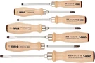 Felo 7PC Wooden Screwdriver Set 18108 Grip Phillips Flat Slotted. Fixed Price $74.49.