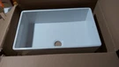 Franke Farmhouse Single Bowl Fireclay Sink FHK710-30WH, White. Fixed Price $699.99.