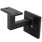 Contemporary Square Handrail Bracket - Matte Black. Fixed Price $18.50.