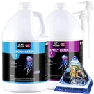 2 Gallon Epoxy Resin With Pumps, Bubble Free Kit, Crystal Clear. Fixed Price $314.83.
