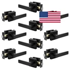 Knobonly 10 Pack Square Passage Door Levers Interior Black Handles Hallway. Fixed Price $189.76.