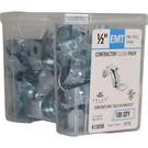 Halex 1/2 In. Click-on Emt 1-HOLE Conduit Strap (100-PACK) 61505B. Fixed Price $13.59.