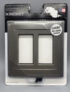 Somerset Collection Double Decorator Switch Cover Brushed Nickel 662659 New. Fixed Price $9.97.