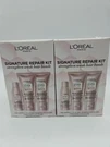 (2) Loreal Signature Repair Kit New Packaging 1.7 Fl Oz & 2.13. Fixed Price $16.98.