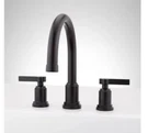 Signature Hardware Greyfield Roman Tub Filler Faucet Deck Mounted Matte Black. Fixed Price $100.00.