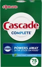 Cascade Complete Powder Dishwasher Detergent, Fresh Scent, 75 Oz, White. Fixed Price $9.99.