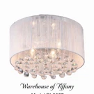 Warehouse Of Tiffany Crystal Drum Ceiling Lamp Flush Mount Light New. Fixed Price $59.99.