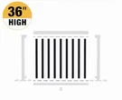 Deck Railing Wide Picket & Spacer Kit 4FT New Peak Aluminum 36IN Black. Fixed Price $59.90.