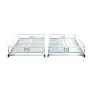 Pop-it Adjustable Sliding Cabinet Organizer (2-PACK) 2SD-13 Silver. Fixed Price $92.94.