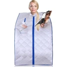Serenelife Portable Infrared Home Spa 1 Person Steam Sauna With Foot Heating Pad. Fixed Price $189.00.