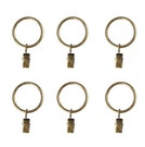 28 Pack Drapery Clip Rings,curtain Rod Eyelet Ring-antique Brass. Fixed Price $10.81.