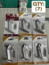 7-PACK Lot National Hardware N274-258 Satin Chrome Stair Handrail Bracket 3.31". Fixed Price $41.89.