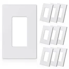 Elegrp 1-GANG Screwless Decorative Wall Plates, Mid-size 10 Pack, White. Fixed Price $31.74.