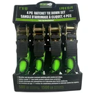 Grip 4PC 1" X 15' Ratchet Tie Down Strap Set 1500 Lbs Capacity W/ Hook 28648. Fixed Price $28.95.