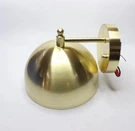 Globe Electric 1-LIGHT Wall Sconce Brushed Brass With Metal Shade 7.9". Fixed Price $28.49.