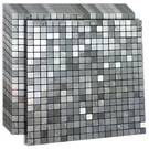 Ymmxge 10-SHEET Peel And Stick Metal Backsplash Tile On Kitchen 3D Wall. Fixed Price $74.77.