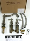 Belle Foret 2-HANDLE 10" Roman Bath Tub Faucet Satin Nickel N470 01SN Inv: #8. Fixed Price $55.00.