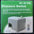 Water Source Well System Pressure Switch 20/40 New Quality!. Fixed Price $18.19.