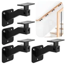 Adjustable Handrail Brackets For Indoor Stairs 4 Pack Black Railing Bra.... Fixed Price $49.84.