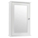 Hot Sale Single Mirror Indoor Bathroom Wall Mounted Cabinet Shelf White. Fixed Price $36.80.