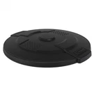 Suncast TCU44GLIDD Trash Can 24.88" Black Flat-top. Fixed Price $36.99.