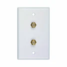 Audiovox VH128N Duplex Coaxial White Wall Plate. Fixed Price $14.08.