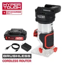 20V Brushless Cordless Router With 1.5AH Battery. Fixed Price $71.00.