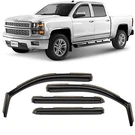 Sun Rain Visors Wind Guards For 14-18 Chevy Silverado Crew Cab 1500/2500/3500. Fixed Price $69.99.