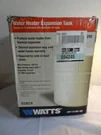 Watts DET-12-M1-HD Portable Water Expansion Tank For 50 Gal. Heaters-open. Fixed Price $50.00.