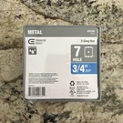 Commercial Electric Metallic Weatherproof Box Gray 2-GANG W/ 3/4" Holes WDB775G. Fixed Price $12.95.